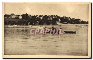 Postcard Old Saint Briac Villas on the Cliff