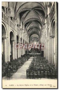 Old Postcard Caen The Nave of the Church of the Trinity Abbaye aux Dames