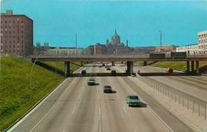 Cathedral of St Paul As Seen From Expressway St Paul, Minnesota Vintage Postcard