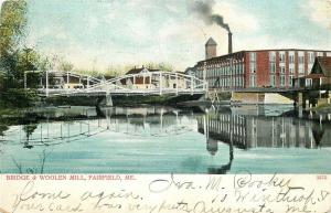 ME, Fairfield, Maine, Bridge, Woolen Mill, Metropolitan News No. 5575