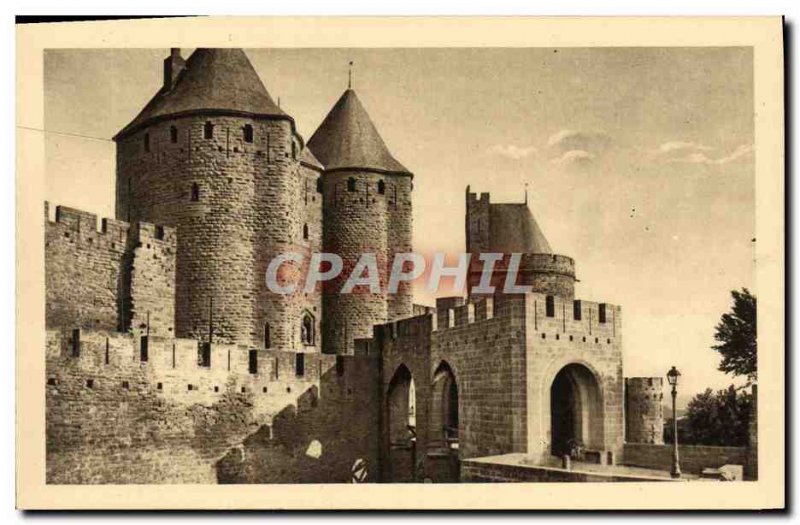 Old Postcard La Cite De Carassonne door Narbonne