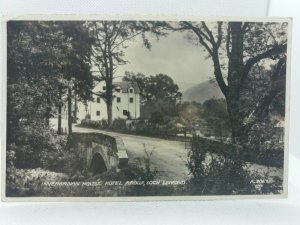 Vintage RP Postcard Inverarnan House Hotel Ardlui Loch Lomond Posted 1937 RPPC