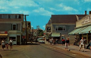 USA Commercial Street Provincetown Cape Cod Massachusetts Chrome Postcard 08.83 