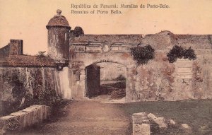 LP44     Panama Postcard Murallas de Porto-Belo