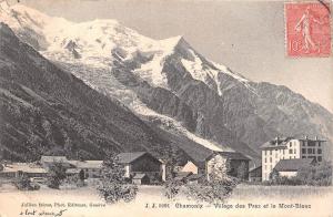 B93035 chamonix village des praz et le mont blanc france  TCV