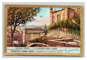 Vintage Liebig Trade Card - Italian - Complete Set of 6 - Giovanni Pascoli Poet