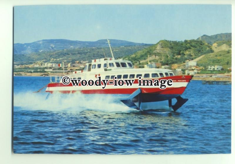 FE0447 - Italian Hydrofoil Ferry - Freccia Del Peloro - postcard