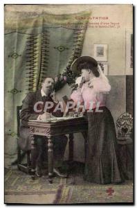 Old Postcard Fancy Consultation I tousee d & # 39A atrocious way (doctor)