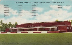 Postcard Station Theater US Marine Corps Air Station Cherry Point NC