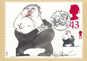 Les Dawson ITV Comedian Manchester First Day Cover Postcard