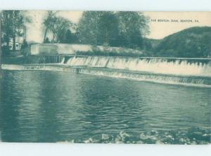 1940's DAM SCENE Benton - Bloomsburg & Berwick & Wilkes-Barre PA G6531