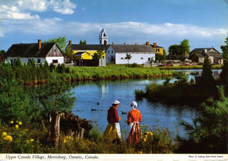 Morrisburg ON Ontario  Upper Canada Village  Postcard