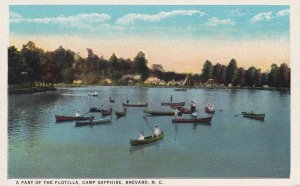 BREVARD, North Carolina, 1900-1910s; A Part Of The Flotilla, Camp Sapphire