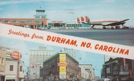 Durham North Carolina Airport Postcard