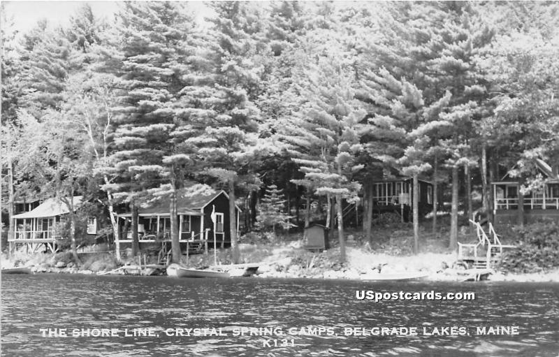 Shore Line Belgrade Lakes ME 1960