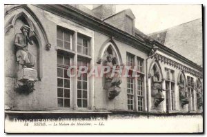 Old Postcard Reims The House of Musicians