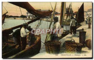 Old Postcard Trouville Pecheurs TOP