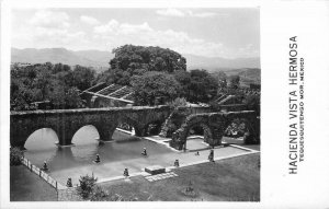 Mexico Hacienda Vista Hermosa Swimming Pool RPPC Photo Postcard 22-6826