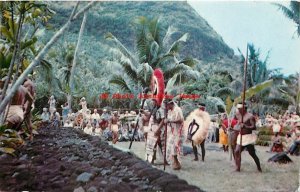 Tahiti, Paea, Tahitian Kings Enthroning at Marae Arahurahu