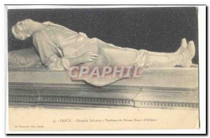 Dreux Postcard Old Chapel St. Louis Tomb of Prince Henri d & # 39Orleans