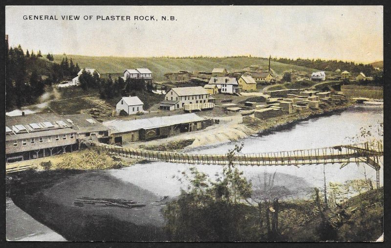 Walking Bridge At Plaster Rock New Brunswick CANADA Used c1909