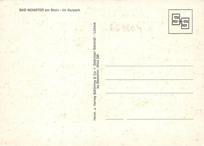 BG9804 bad munster am stein im kurpark   germany