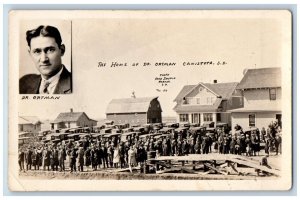 Parker SD Postcard RPPC Photo The Home Of Dr. Ortman Canistota c1930's Vintage