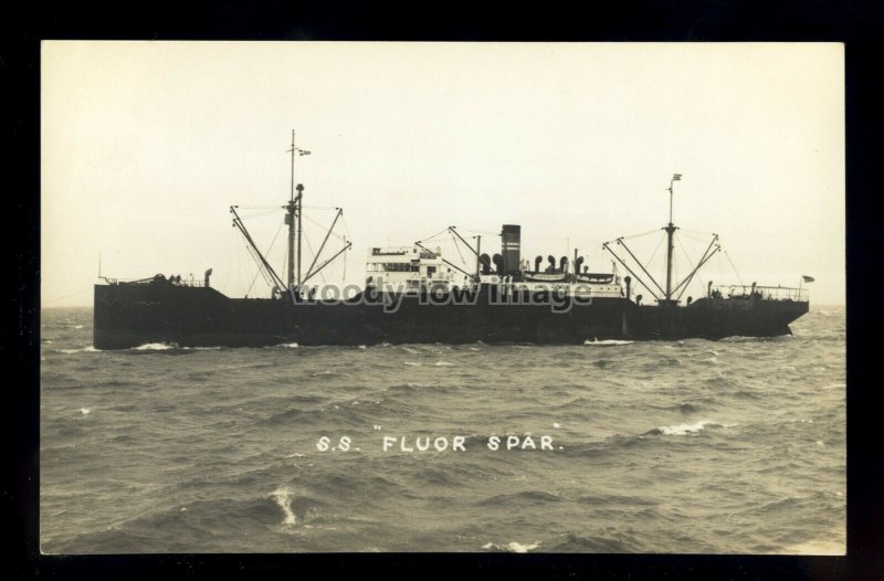bf345 - American Cargo Ship - Fluor Spar , built 1919 - postcard Feilden