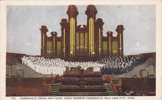 Tabernacle Organ And Choir Great Mormon Tabernacle Salt Lake City Utah