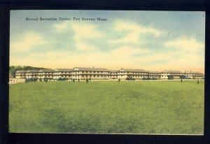 Fort Devens, Ayer, Massachusetts/MA Postcard, Recruit Reception Center, US Army