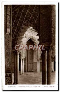 Old Postcard Sevilla Alcazar Patio De Las Doncellas