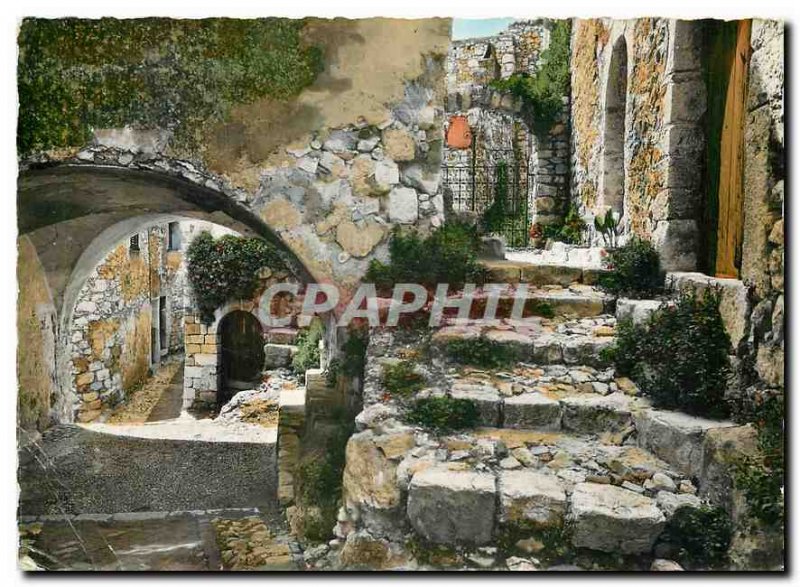 Modern Postcard Eze Village (A M) in the heart of Nest Eagle A picturesque co...