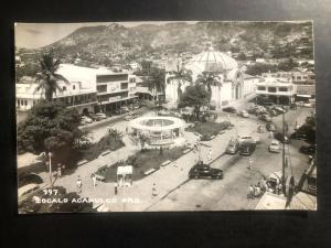 Mint Mexico Real Picture Postcard RPPC Zocalo Acapulco View