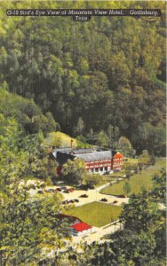 Gatlinburg Tennessee 1940-50s Postcard Birdseye View Mountain View Hotel