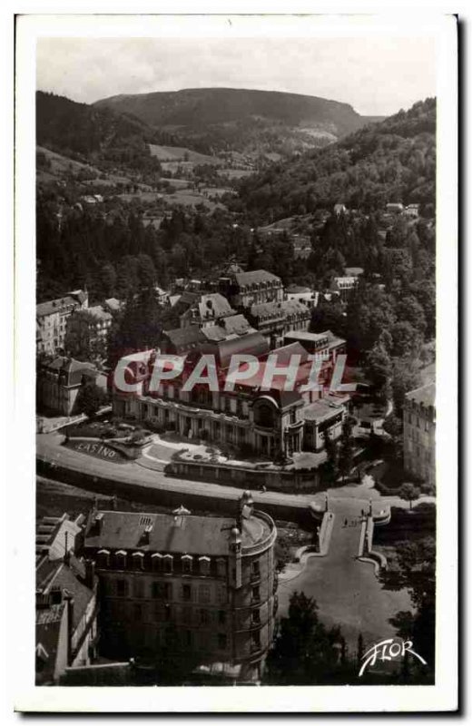 La Bourboule Postcard Former Downward view of Casino