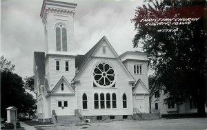 RPPC Postcard; Christian Church, Logan IA Harrison County H175H LL Cook Unposted