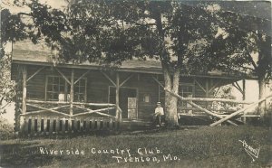 Postcard 1908 RPPC Missouri Trenton Riverside Country Club occupation 23-12446