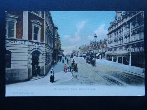 Dorset BOURNEMOUTH Holdenhurst Road & DORSET BANK c1905 Postcard by F.G.O Stuart