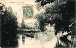 CPA MORET-sur-LOING Un Coin de Riviere (1299824)