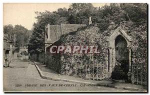 Old Postcard Vaux-de-Cernay Abbey La Fontaine