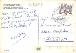 BG18077 saas grund wallis gondelbahn kreuzboden cable train   switzerland