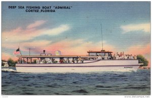 Deep Sea Fishing Boat Admiral, CORTEZ, Florida, 1930-1940s