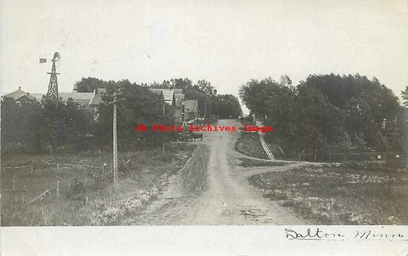 MN, Dalton, Minnesota, RPPC, Street Scene, 1907 PM, Photo