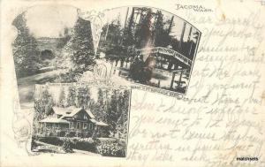 c1908 Lodge rustic Bridge Point Defiance Tacoma Washington Multi View 8997