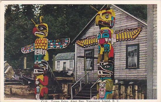 Canada Vancouver Island Indian Totem Poles Alert Bay