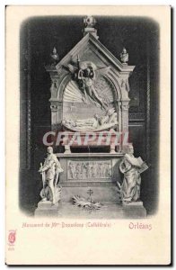 Postcard Old Orleans Monument Dupanloup Cathedrale