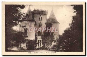 Old Postcard Chateau d'Auxances Overview