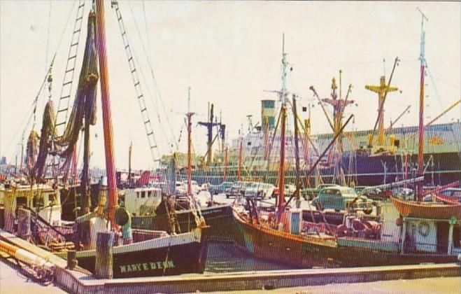 Massachusetts New Bedford Fishing Boats At Dock