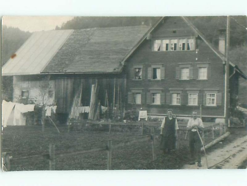 Old rppc BUILDING SCENE Architecture Postcard AB1011