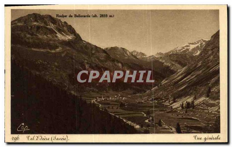 Old Postcard Val d'Isere Vue Generale